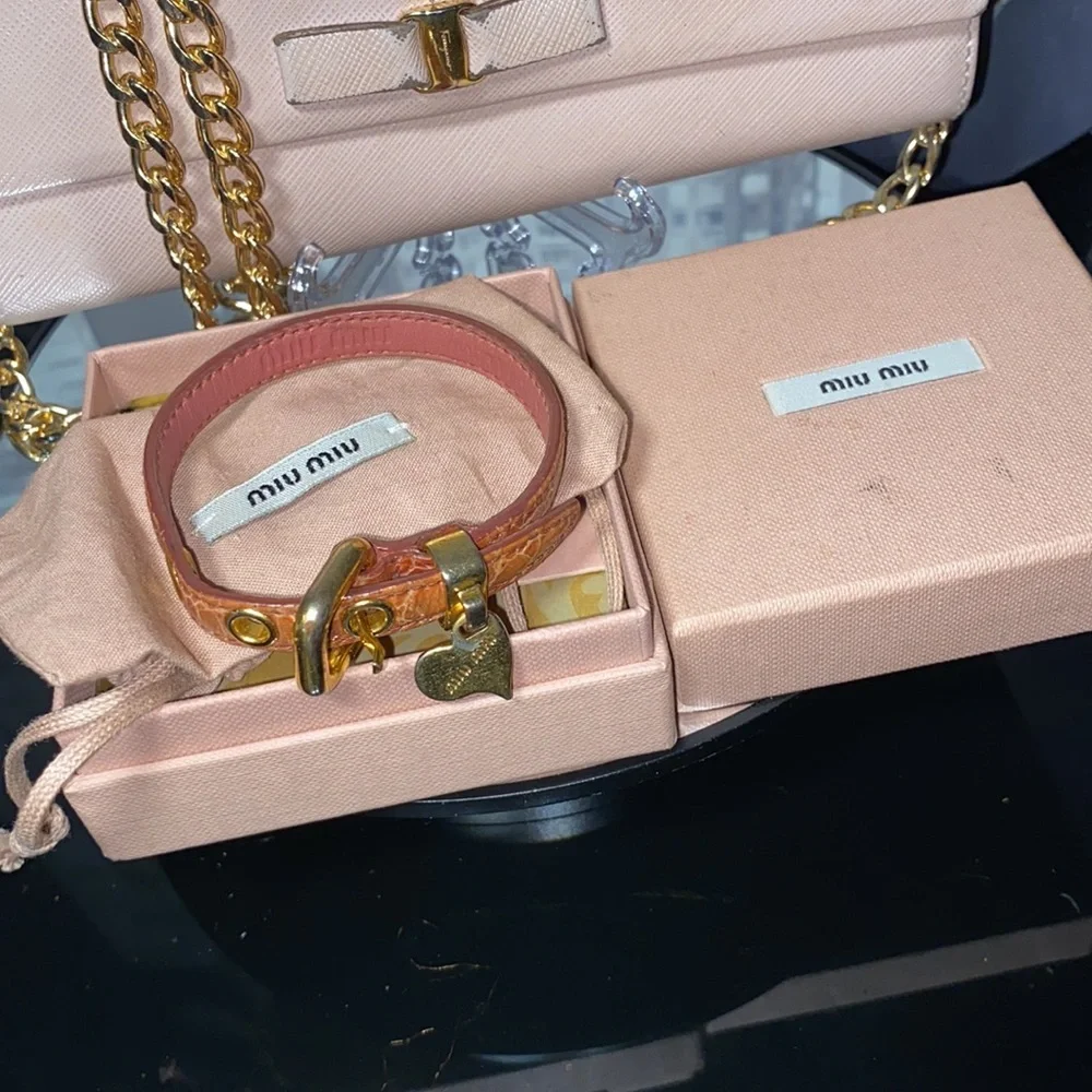 Authentic Ferragamo Wallet and Miu Miu Bracelet_4